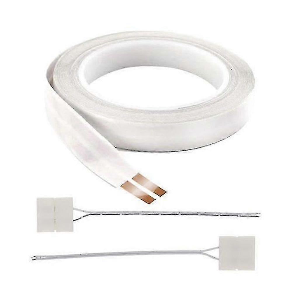 16awg Hidden Flat Electric Cable 2 Conductor Adhesive Backing Copper Wire 1m