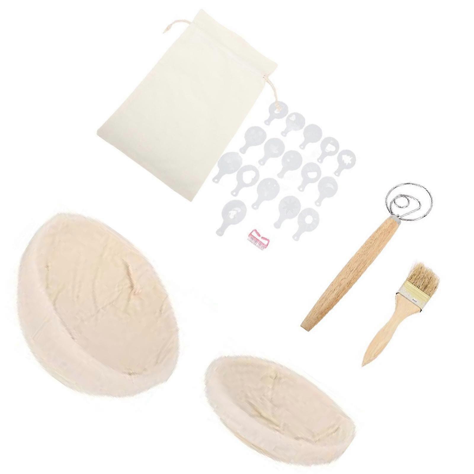 Round Bread Proofing Basket Portable Fermentation Bowl for Cafe Home Kitchen