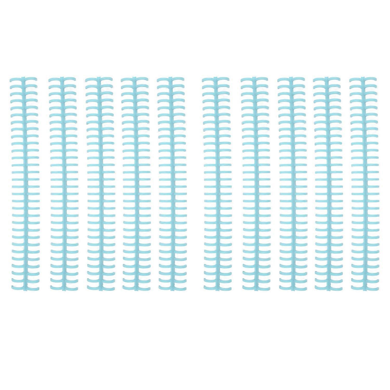 10Pcs Binding Spines Spirals Coils Combs 30 Holes Plastic Strip for Loose Leaf 1/2in Diameter Tender