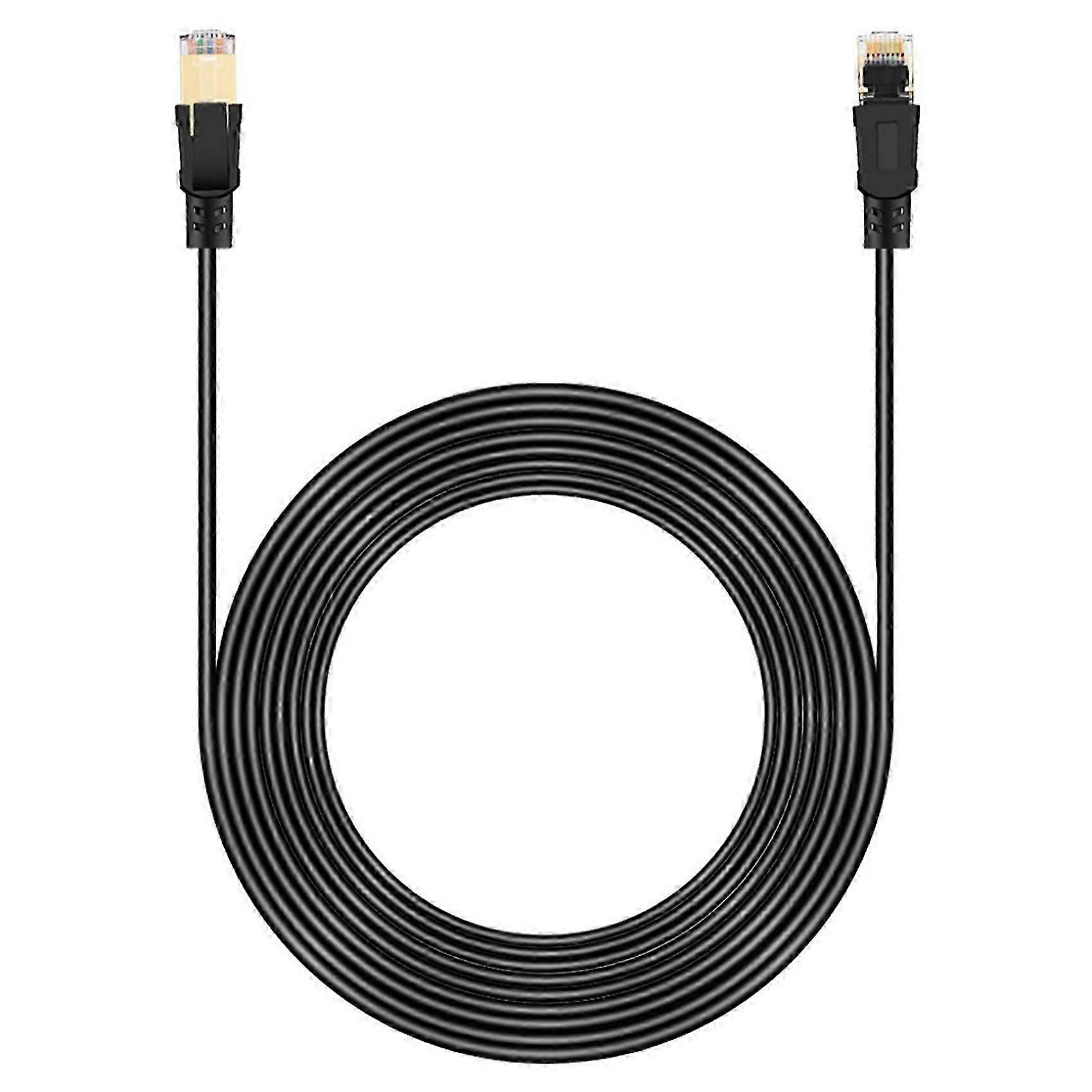 Cat8 Network Cable Rj45 Sftp Lan Patch Cable Twisted Pair Wire Support 25gbps 2000mhz For Router Pc (5m)