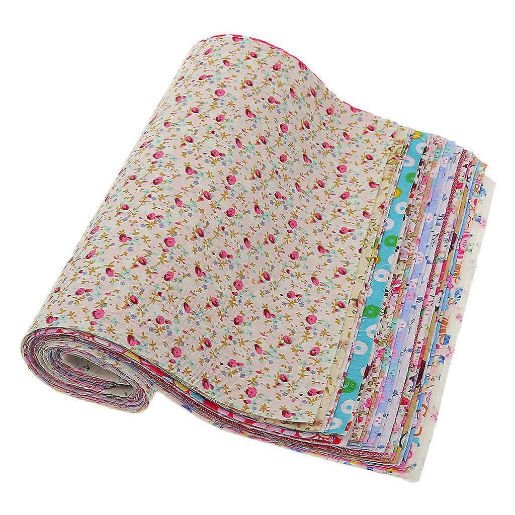 30 Blandad blommig tryckt bomullstyg för dockväskor sömnad hantverk 30 * 20cm