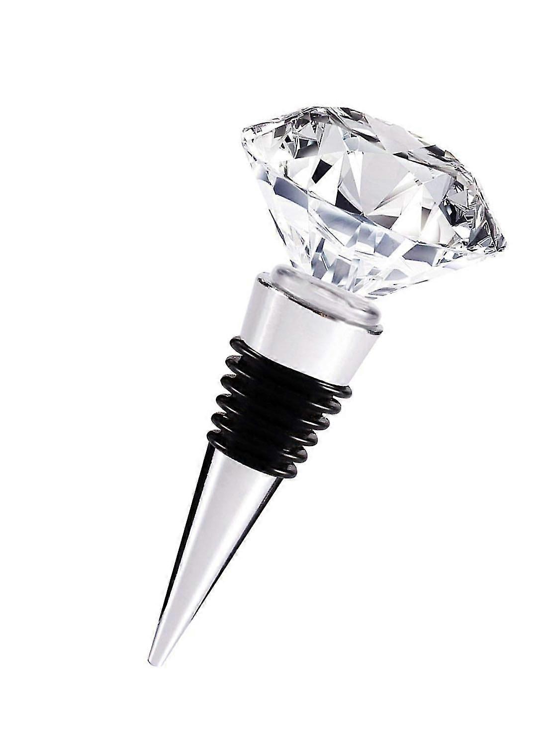 Decorative Crystal Wine And Beverage Bottle Stopper For Wine,made Of Zinc Alloy And Glass,reusable Plug With Gift Box,multi-option (1pcs Crystal)