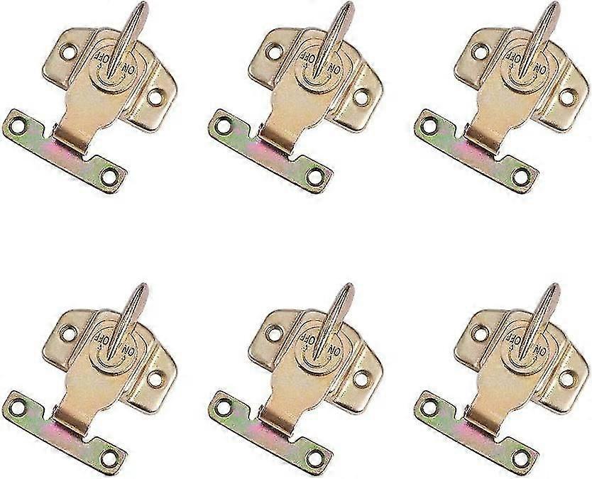 Metal Table Locks, Color Plated Dining Training Table Buckles Connector Drawer Cabinet Hardware Accessories6sets