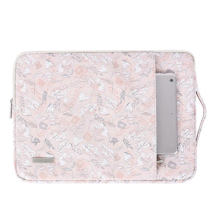 G4-89 PU Laptop Case Tablet Sleeve Bag with Telescoping Handle, Size: 14 Inch