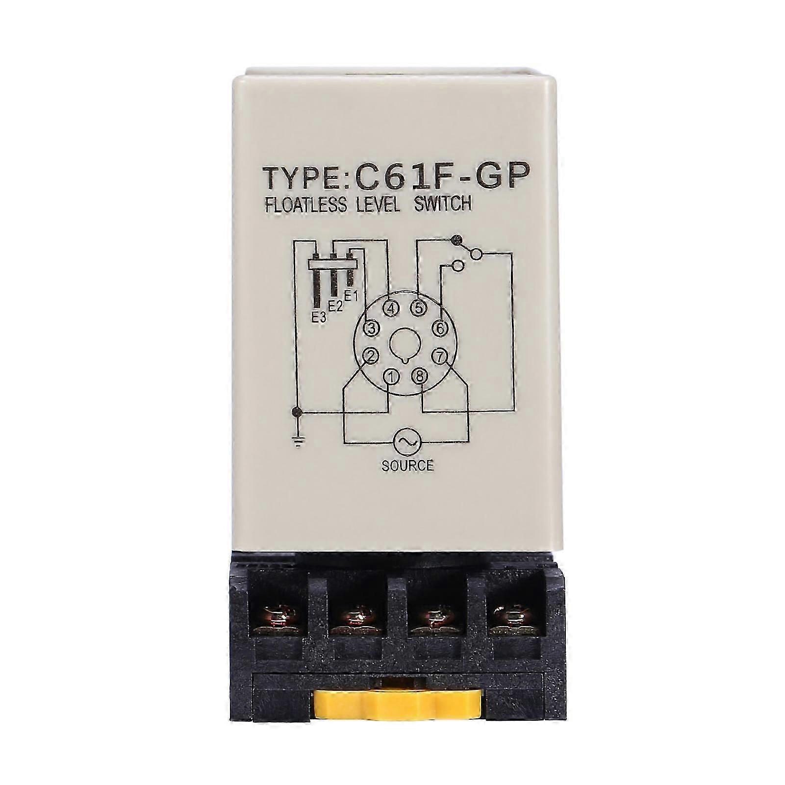 C61F-GP AC220V 50/60HZ Liquid Floatless Level Switch Controller With Base