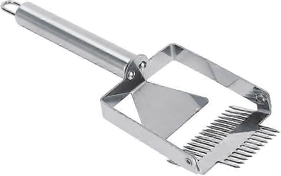 Honey Scraper, Stainless Steel Double Needle Uncapping Fork, Honey Fork, Beekeeper, Honey Scoop, Beekeeping Tool with Teeth