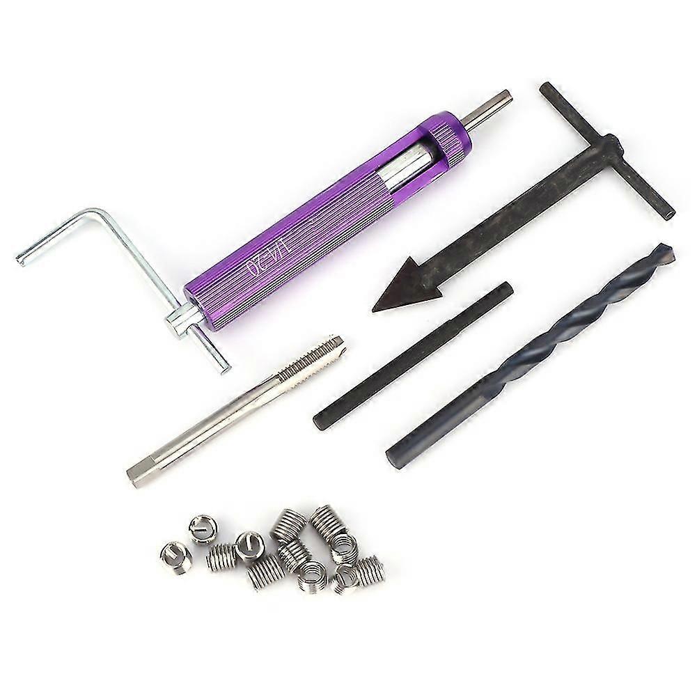 12PCS 14-20 UNC Thread Repair Insert Kit - Screw Sleeve for American System