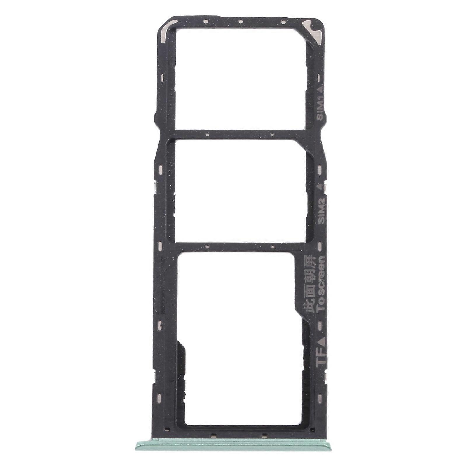 For OPPO Realme C11 RMX2185 SIM Card Tray + SIM Card Tray + Micro SD Card Tray