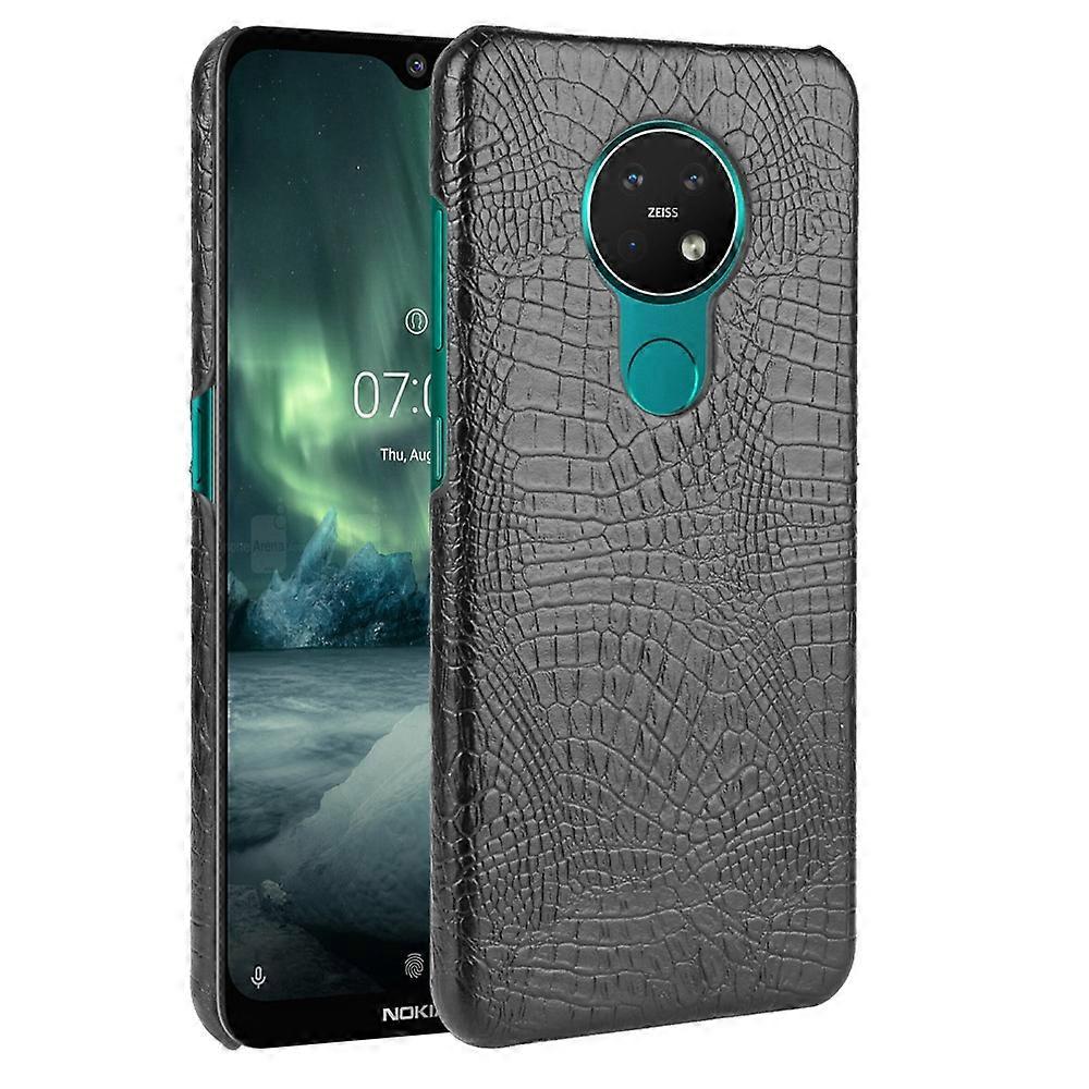 For Nokia 7.2 / 6.2 Shockproof Crocodile Texture PC + PU Case