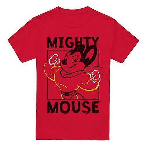 Mighty Mouse Mens Break the Box T-Shirt