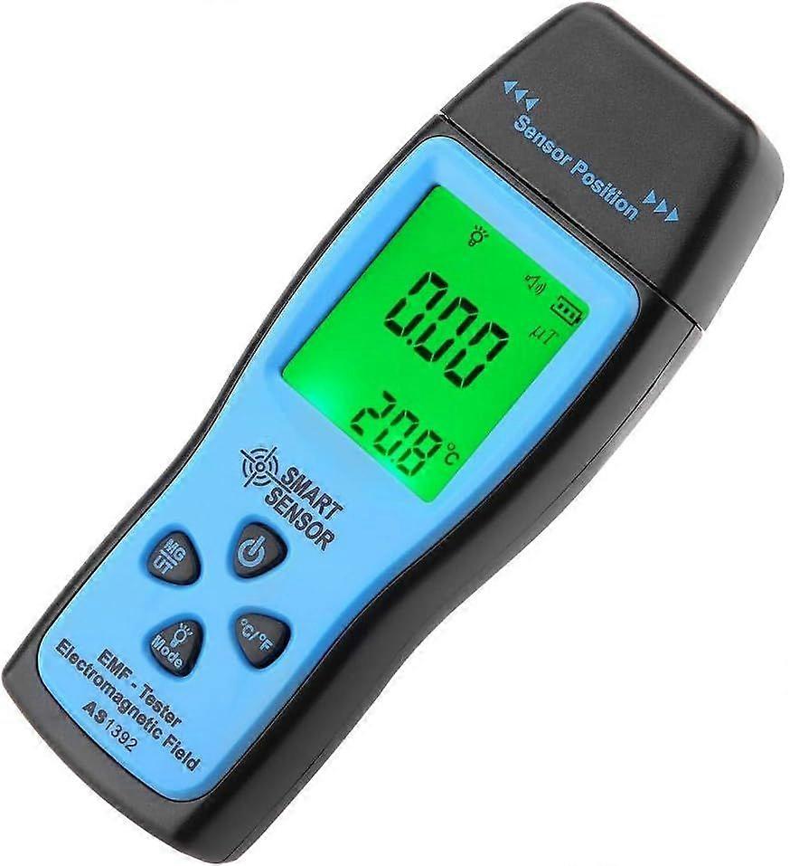 AS1392 EMF Tester, Handheld Digital Electromagnetic Radiometer Mini LCD Display EMF Detector Electromagnetic Field Tester Electromagnetic Radiation T