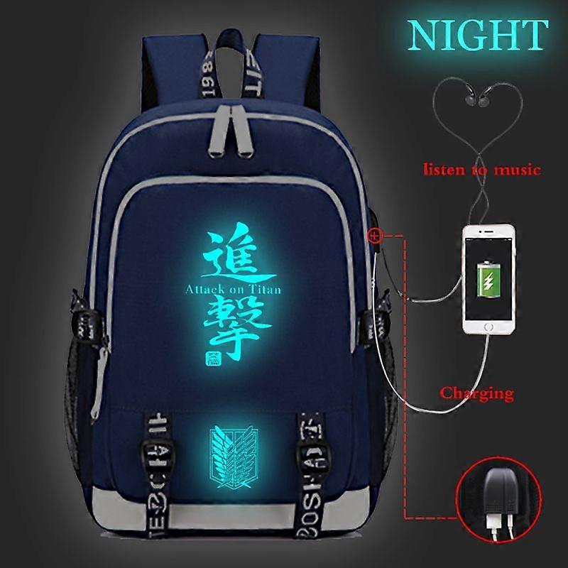 Boys Anime Luminous Backpack Anime Attack On Titan Luminous