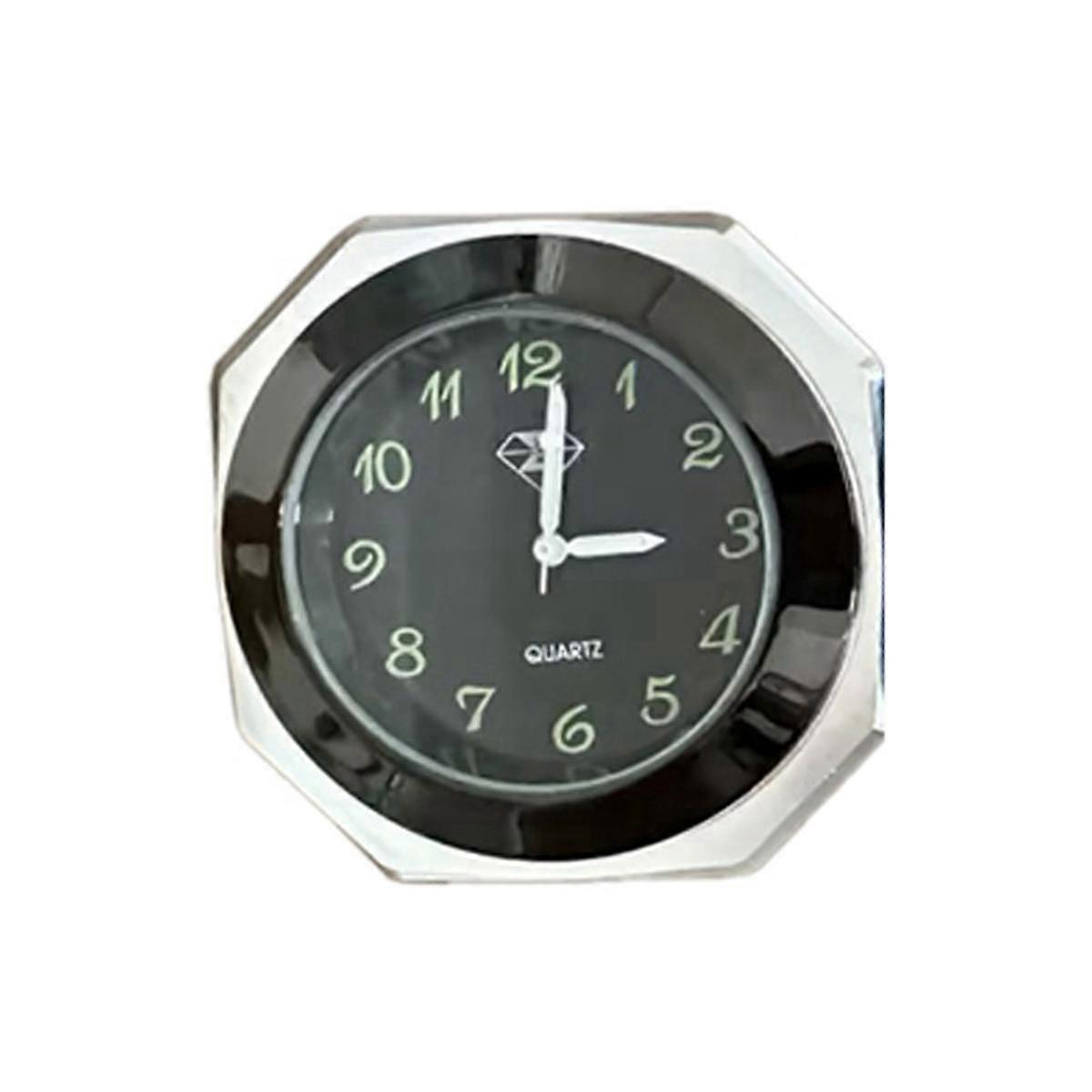 Motorcycle Clock Waterproof Mount Quartz Clock Watch Luminous Clock for 22-28mm Handlebar Styling B
