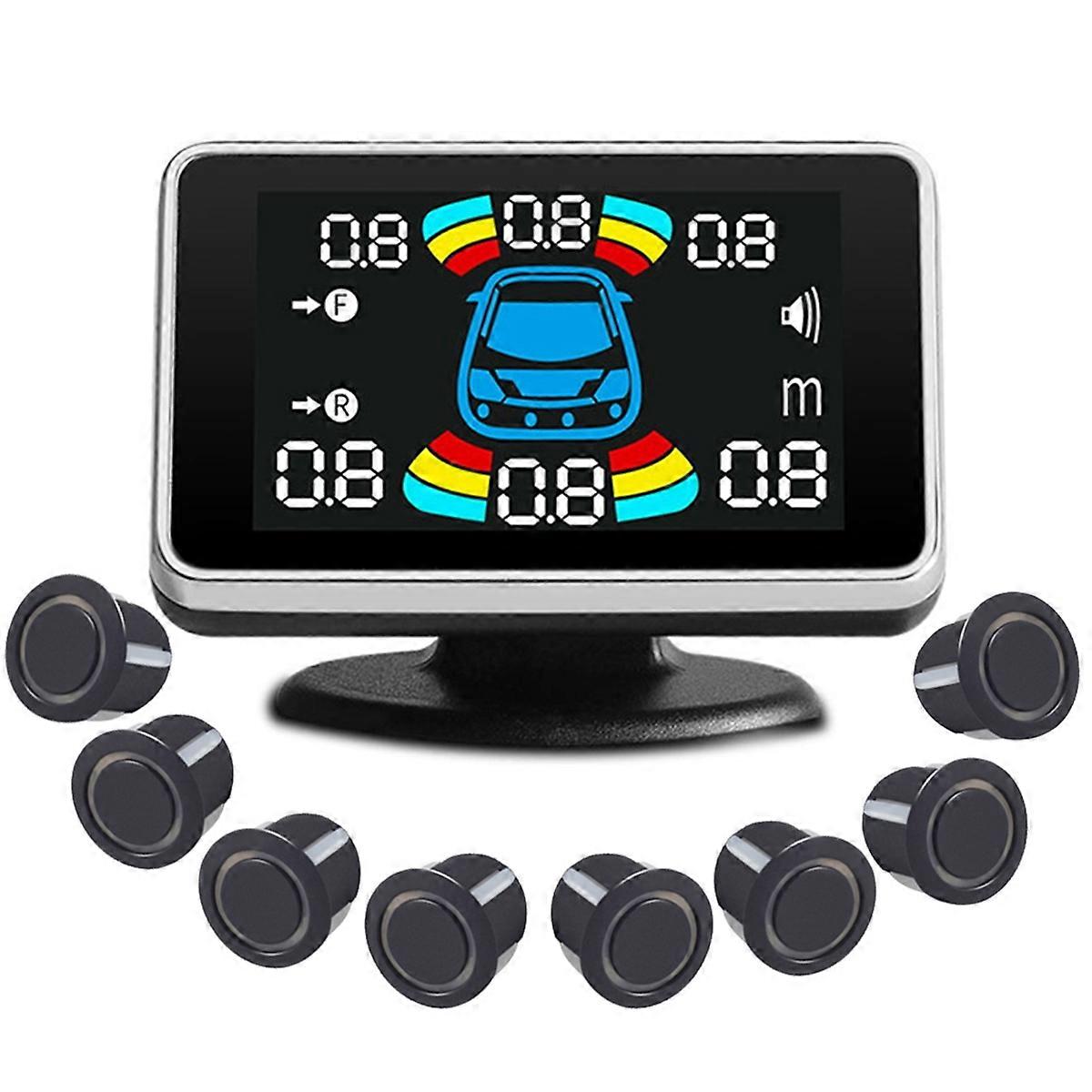 8 Parking Sensor Parktronic Car Automobile Reversing Radar Electronics Rear Auto Detector Backing A