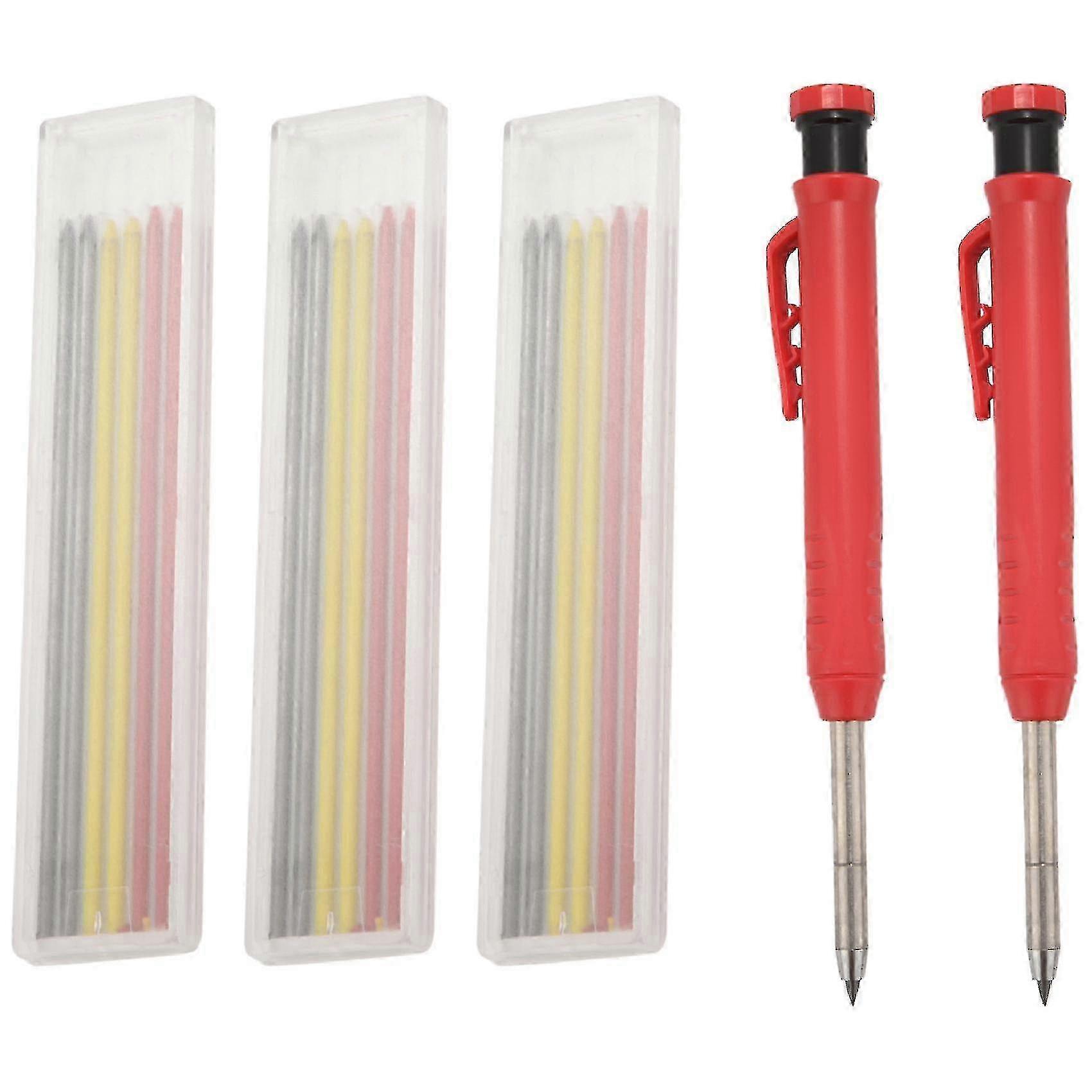 2pc Carpenter Mechanical Pencils Set 18pc Pencil Leads Carpenter A