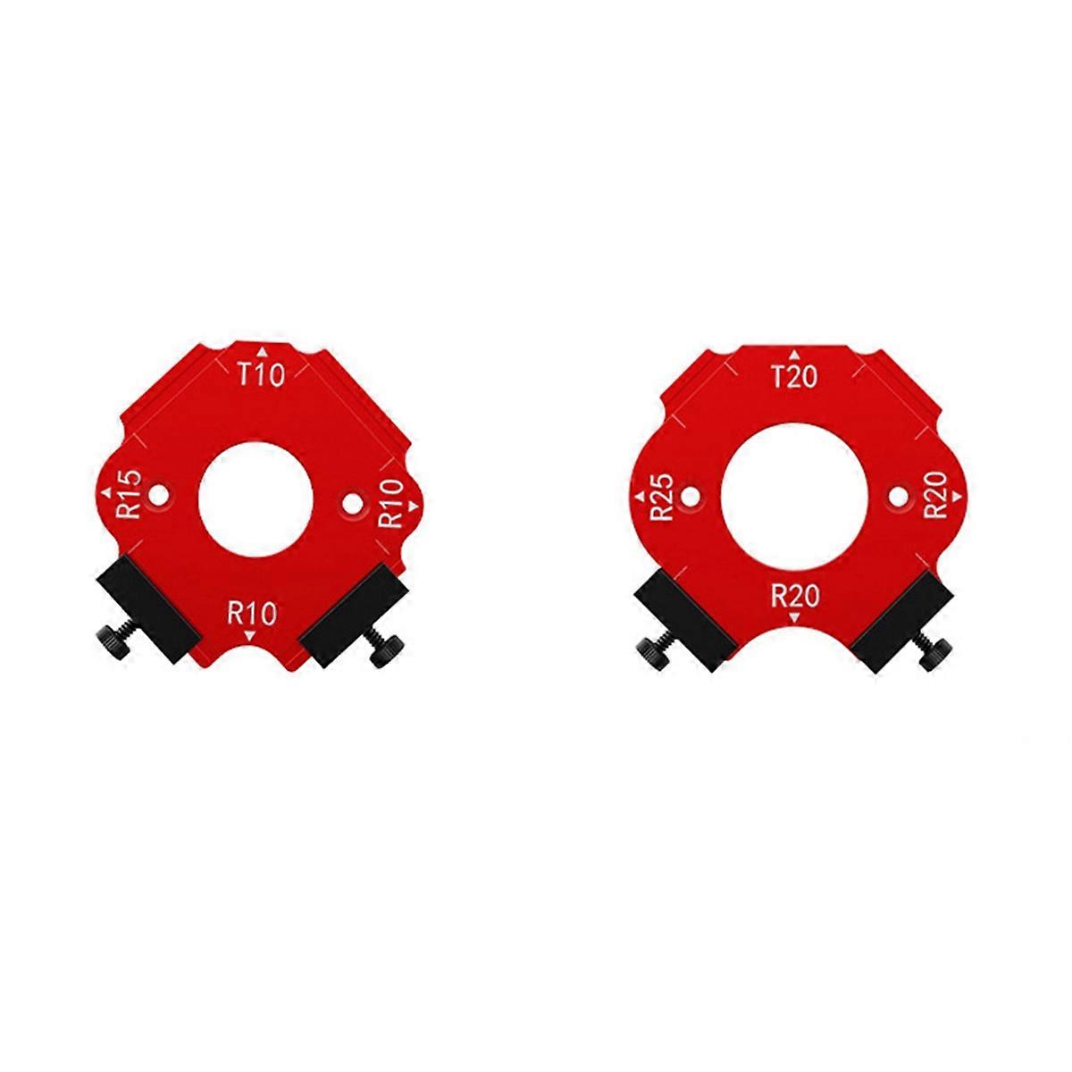 Woodworking Router Templates Arc Angle Positioning Template, Inner/Outer Corner Arc Mold, Reusable