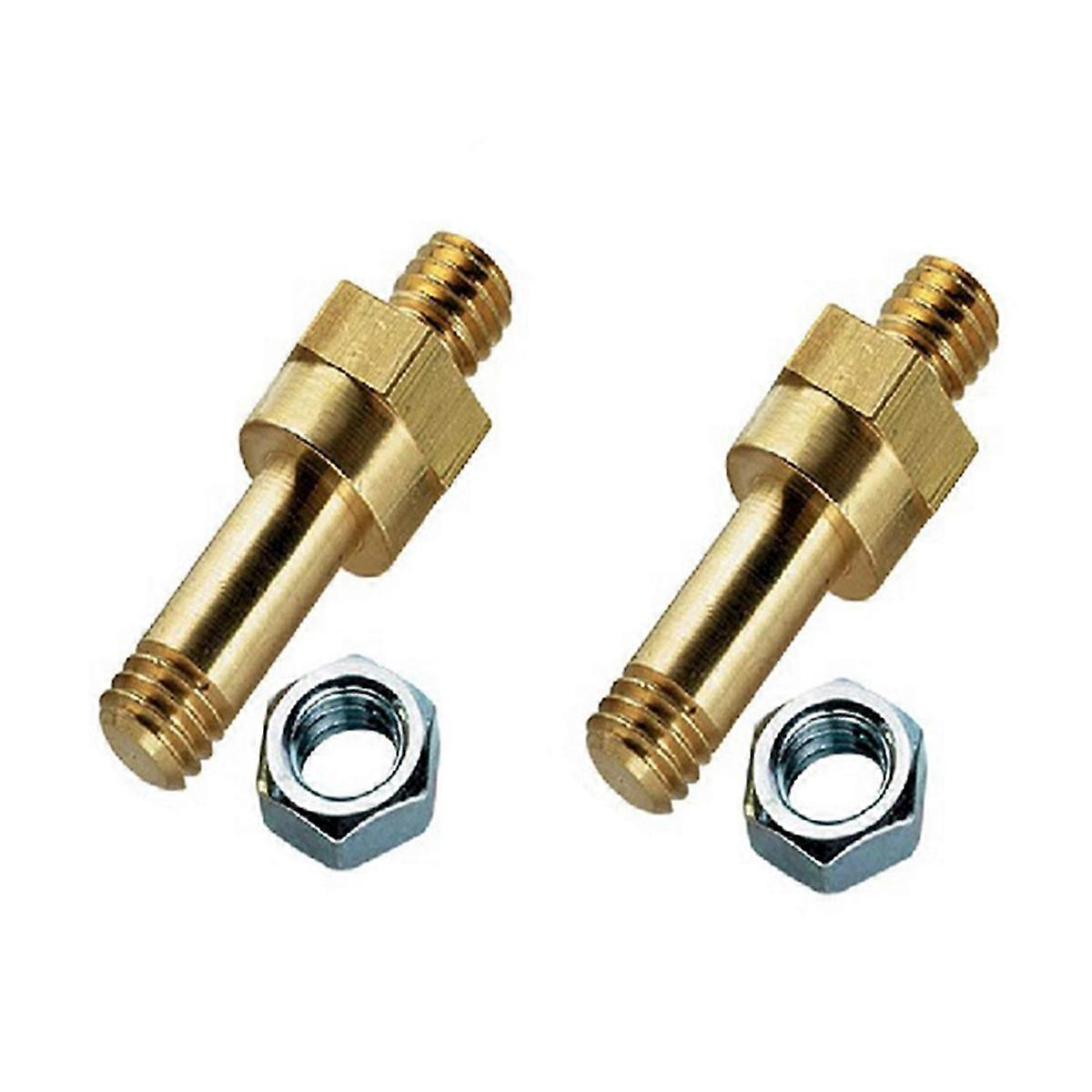 2pcs Side Mount Battery Copper Screw 3/8 Side Post Battery Terminal Bolt 3/8inch-16