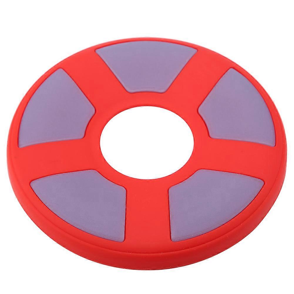 Dog Pet Flying Disc Training Tooth Resistant Bone Interaction Toy Paw Red