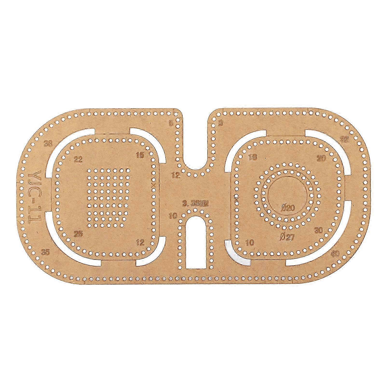 Acrylic Template DIY Transparent Craft Tools with Protective Layer for Distance Cutting Ruler Making