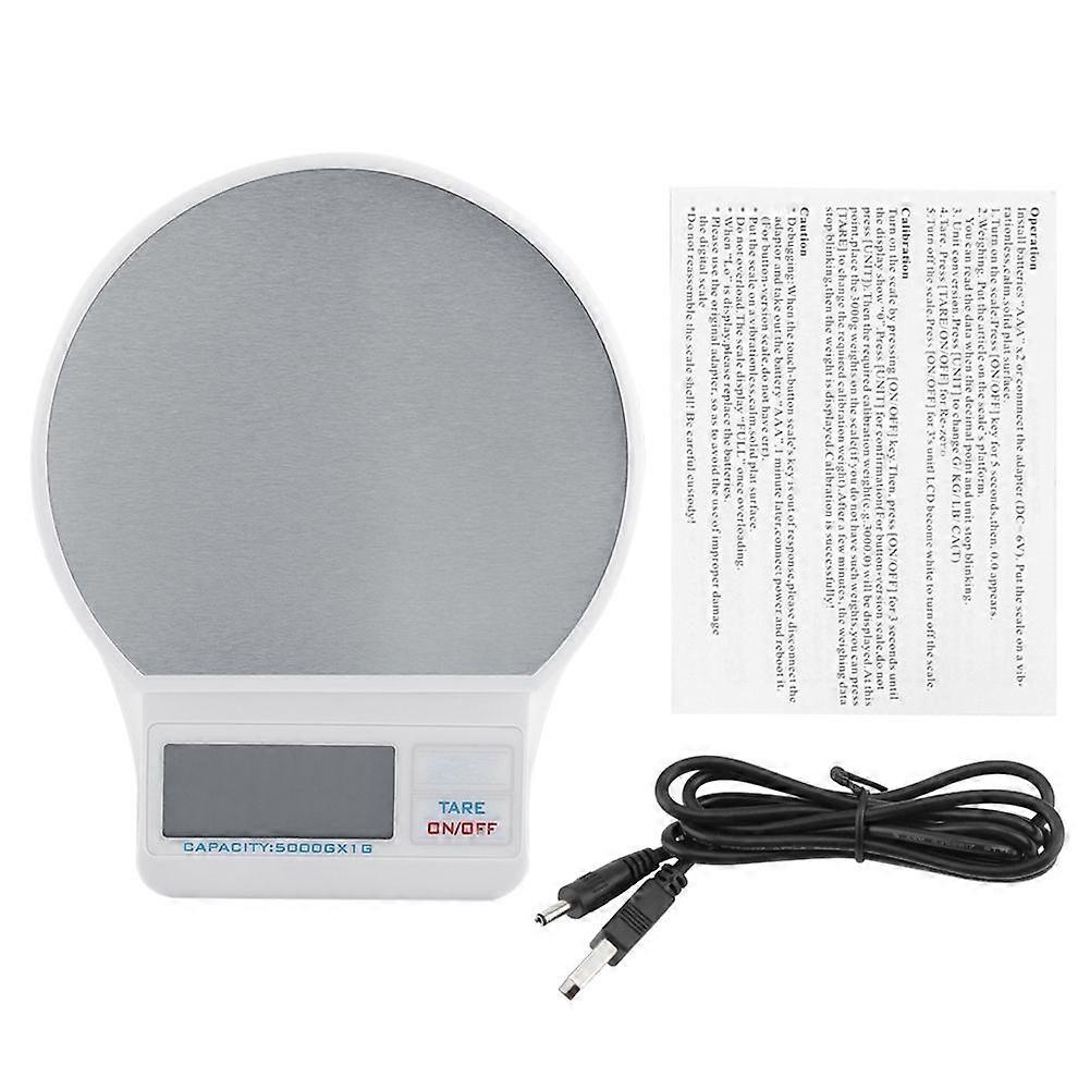 5KG/1g High Precision Electronic Digital Scale Weight USB Kitchen/Food/Baking/Laboratory