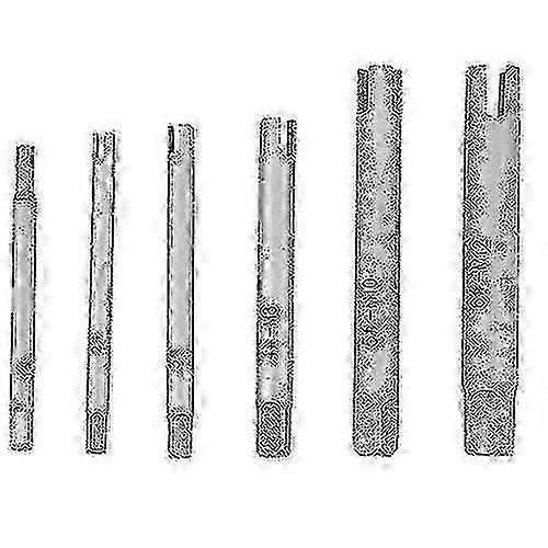 4 Flute Tap Extractor, Tapping Extractor Screw Extractor Steel Broken Head Taps Remover Stripped Screw Tap Extractor Set(6-piece Set) f54