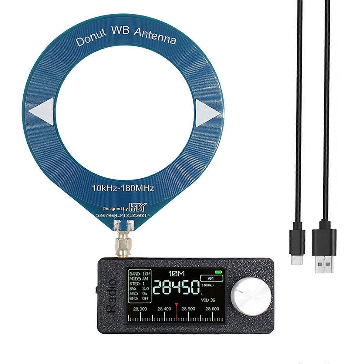 SI4732 Radio 0.5-108mhz LSB USB AM FM Pocket Mini Radio 1.9inch IPS Screen All Band Radio Receiver