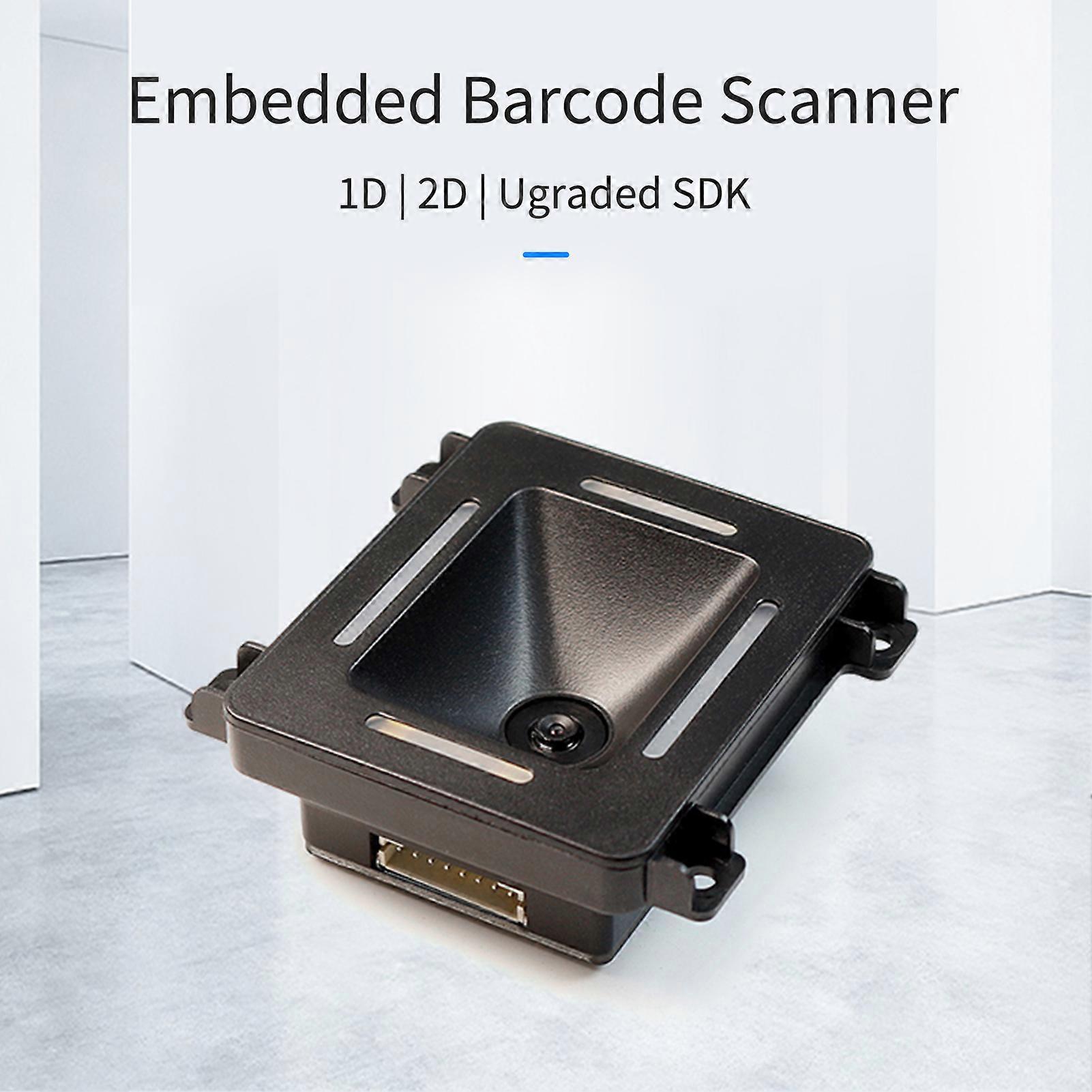 Embedded 1D 2D Barcode Scanner QR Bar Code Reader Module Scanner RS485 Port Connection Auto Scanning for Gate Machine Tickets Checking Mobile Payment