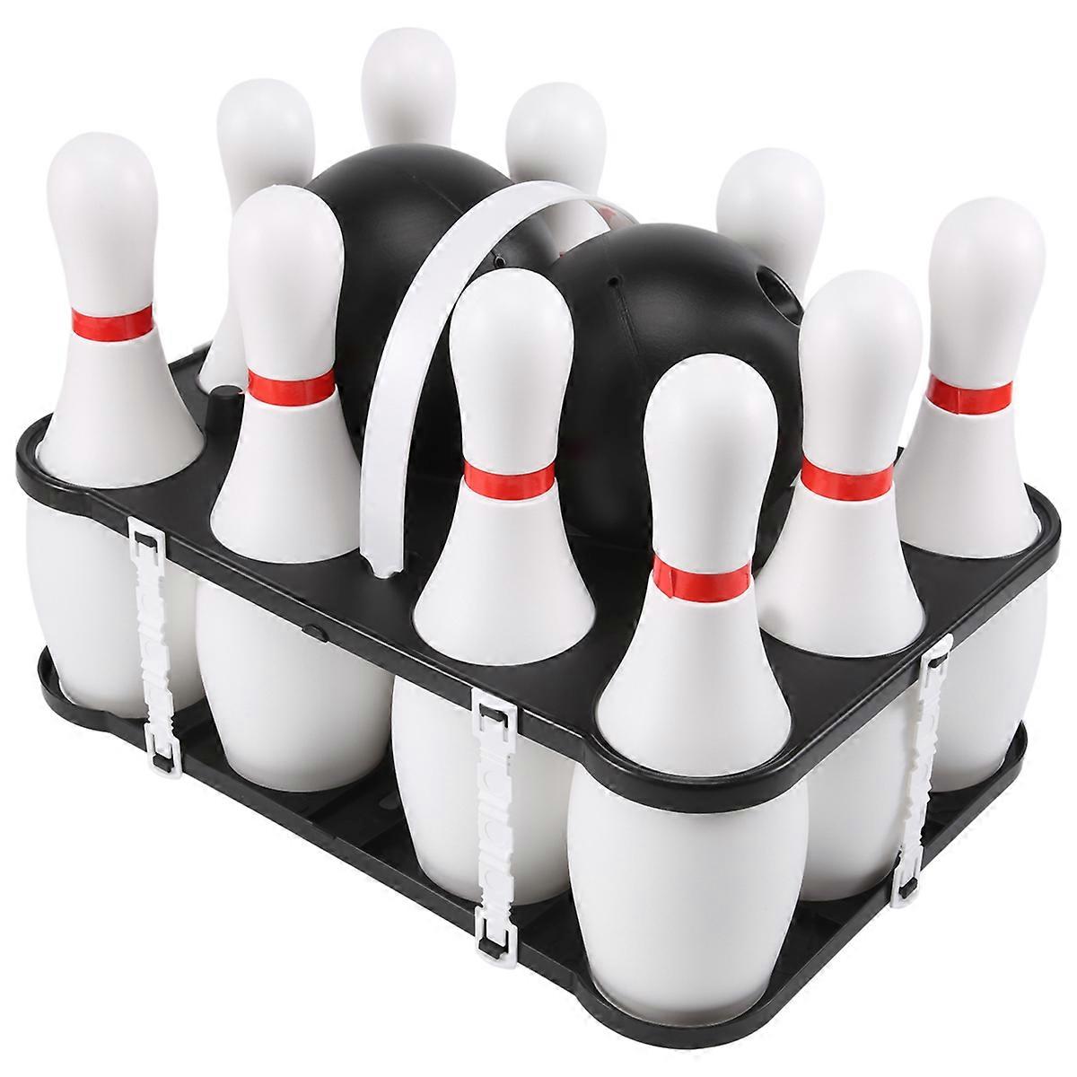 1 Set Bowling Set for Kids & Adults 2 Ball 10 Pins for Family Kids