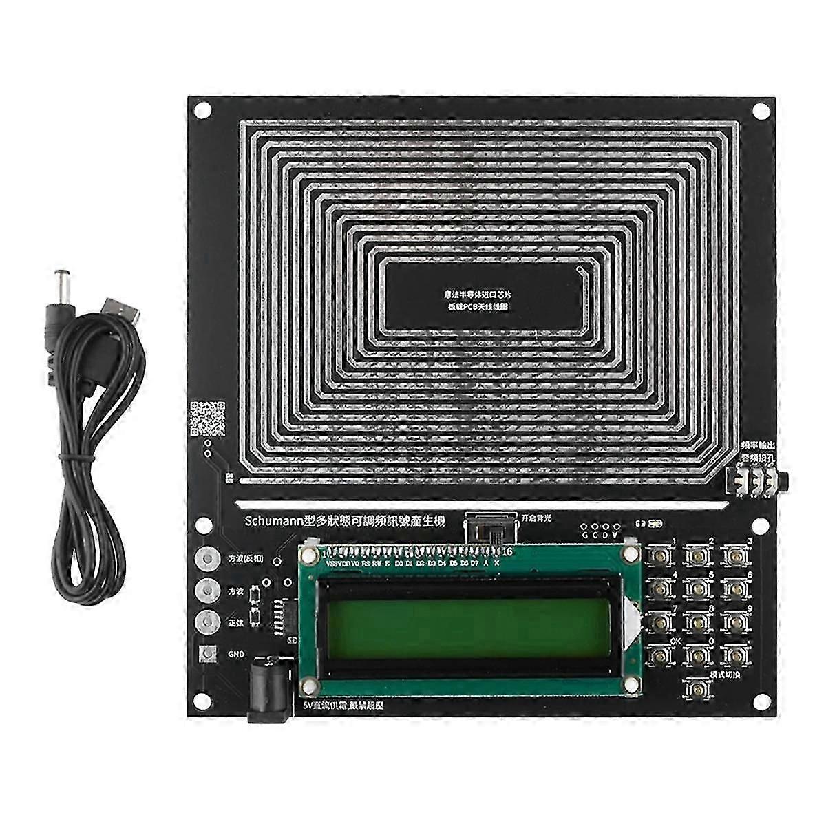 7.83HZ Wave Generator Adjustable 0.1HZ-30KHZ Pure Sine Frequency Modulation Signal Generator Audio