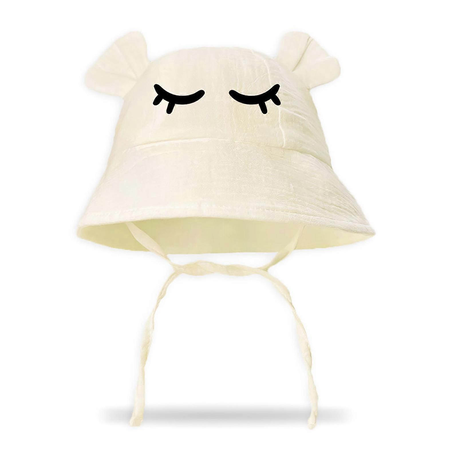 Unisex Baby Cartoon Bear Bucket Hat Fisherman Hat Kids Bonnet