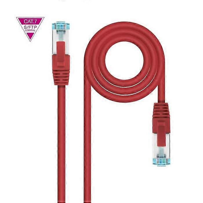 Network Cable - Nanocable - RJ45 - Cat.7 - 25 CM - SFTP - Red