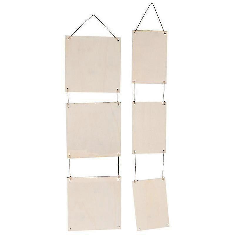 2pcs Wooden Board Pendant