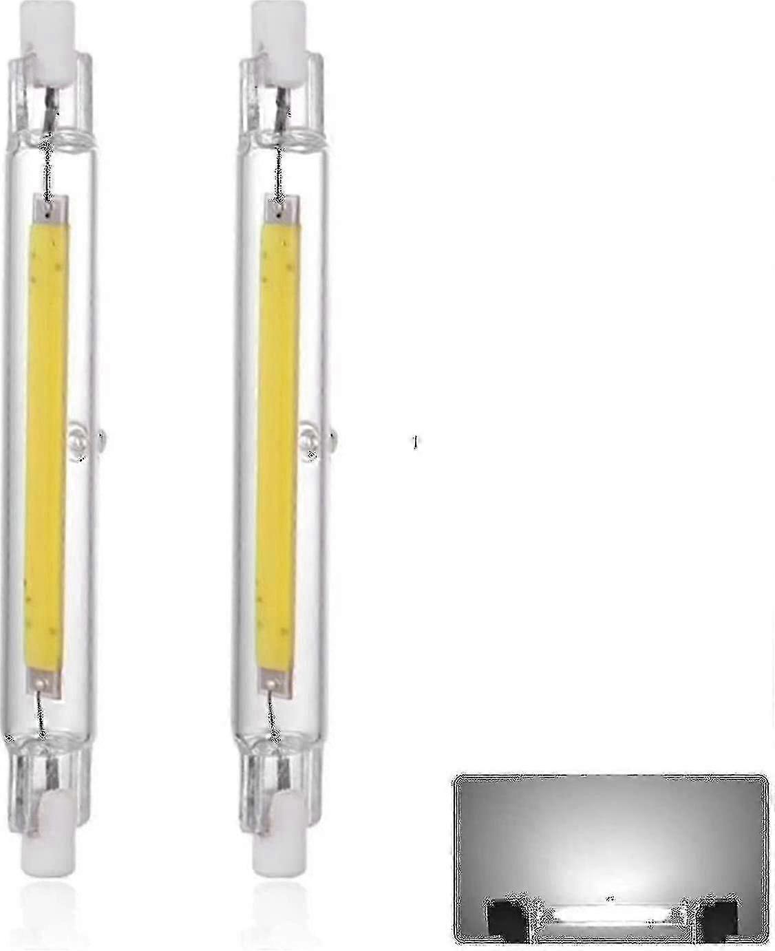R7s 118mm 40w Led Bulb Cool White 6000k, 3000lm, J118 400w Halogen Lamp Equivalent, Dimmable, 360 Degree Linear 40w R7s Tw