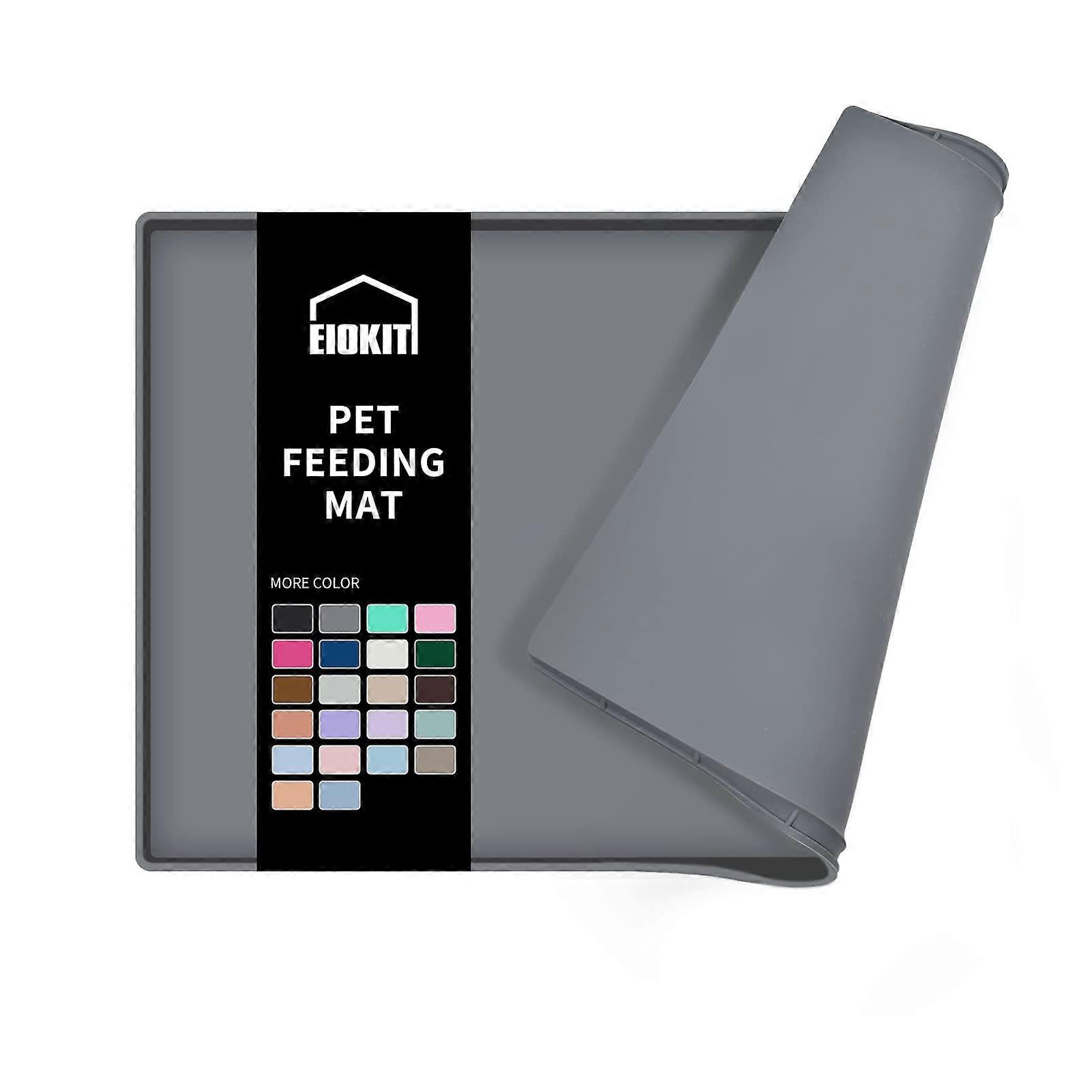 Silicone Non-Slip Dog Food Mat Small for Pets 18.5" x 11.5"