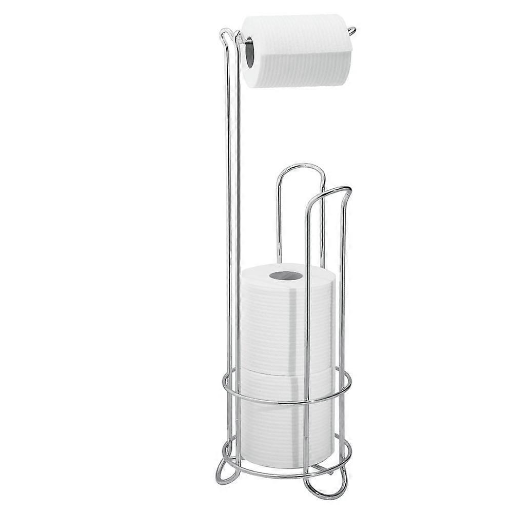 Compact Toilet Tissue Roll Reserve Organizer for Bathroom Holds 4 Rolls of Toilet Paper