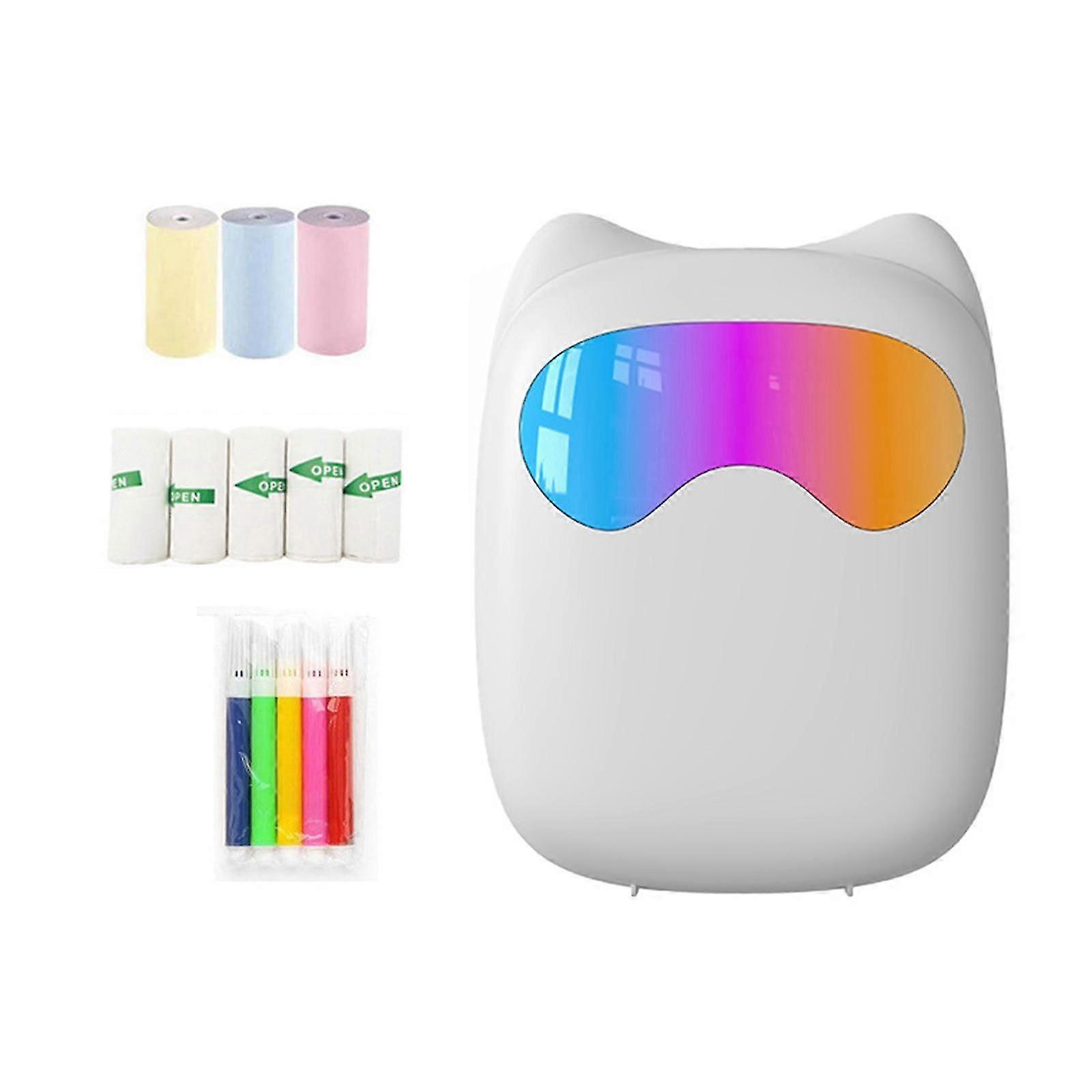 Portable Thermal Printer Convenient Inkless Printer for Children Notes Kids