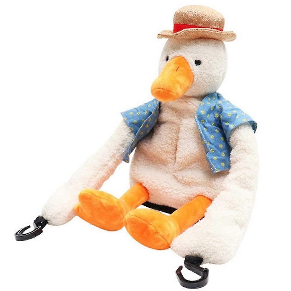 Plushie Tissue Box Duck Toy Hanging Tissue Holder Cartoon Tissue Cover Soft Plush Napkin Storage for Car and Home