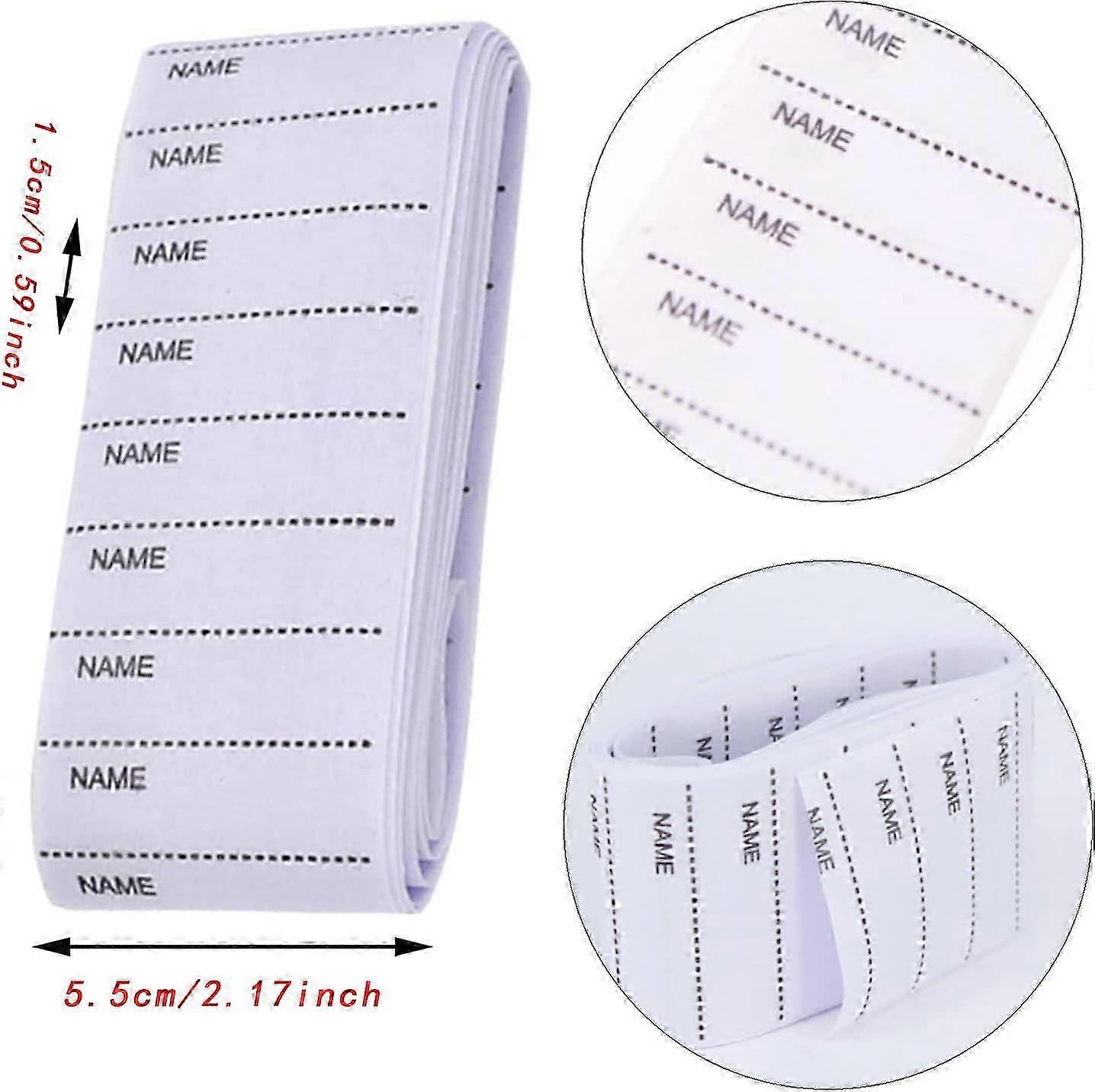 Woven Clothing Labels 200 Sheets Name Ribbons Labels Custom Iron On Label Iron-on Clothing Labels School Name Label Strips