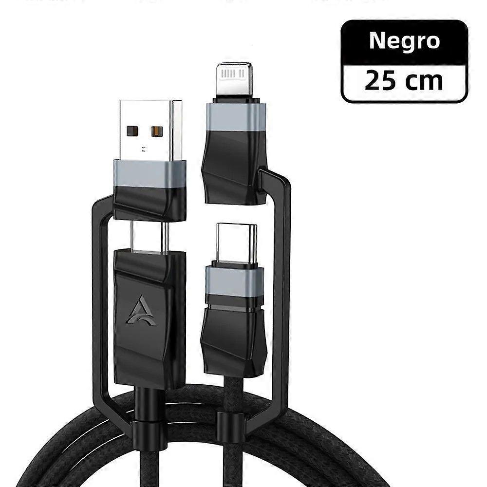 120W 4 in 1 USB Fast Charging Cable for Samsung Xiaomi Huawei iOS Type C Cable for Mobile Phone and Tablet Accessories