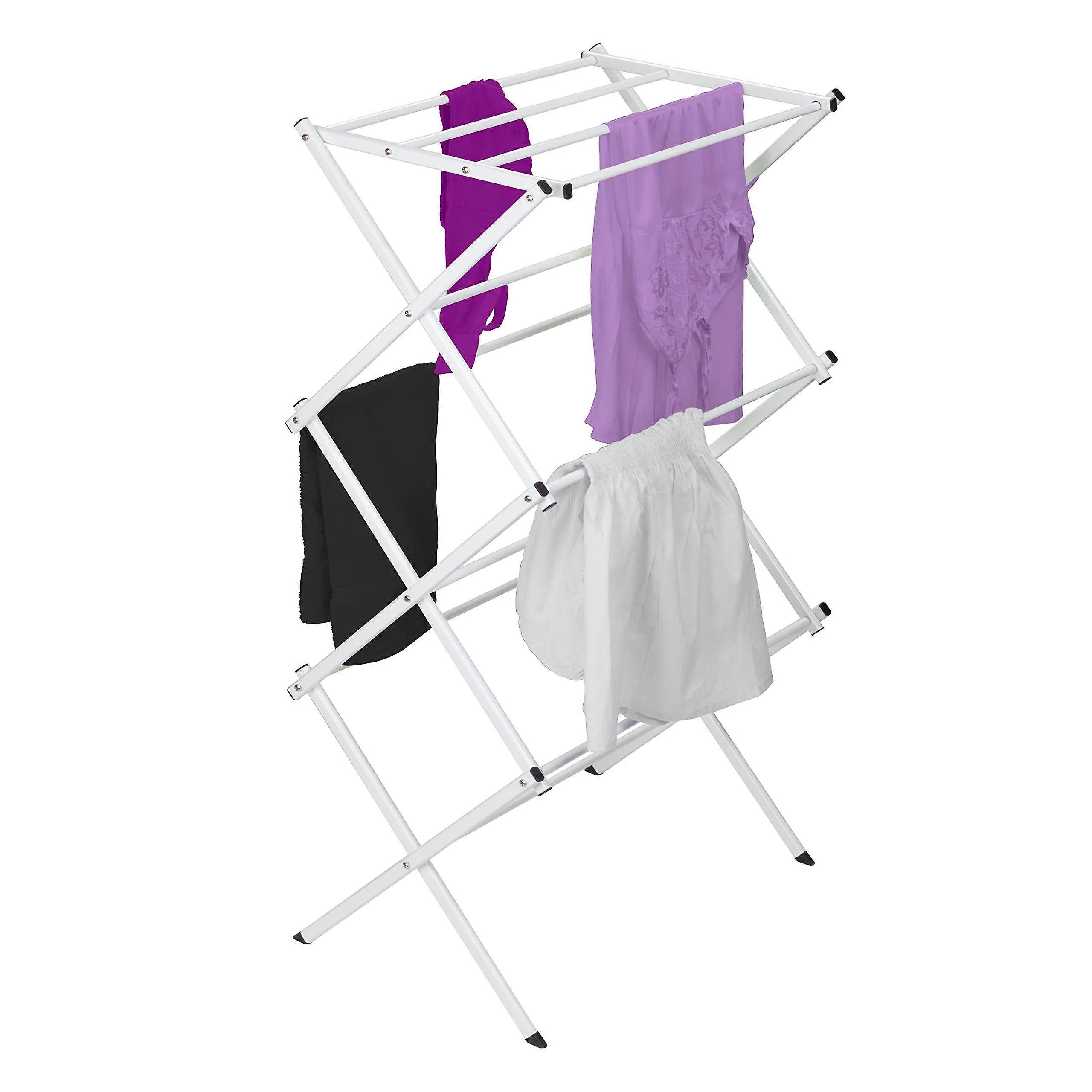 360 Compact Clothing Laundry Room | Foldable | 11 Bar | White drying shelf