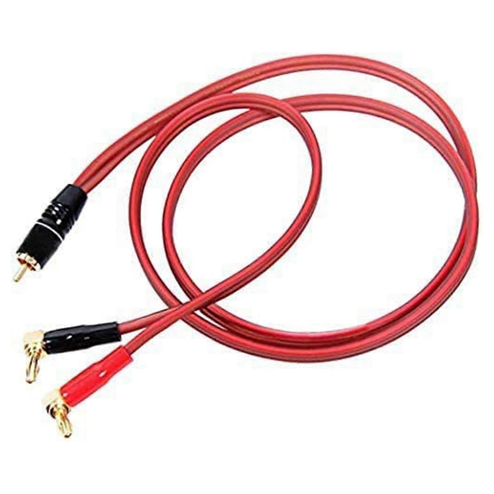 RCA to Banana Plug Speaker Cable - 4N OFC High Fidelity Speaker Wire with 2 Banana Plugs