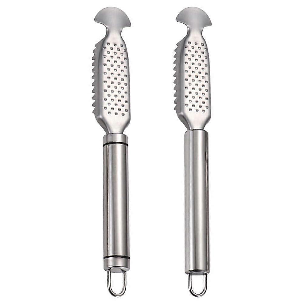 2pcs Fish Scale Planer Fish Peeler Tool Fish Scraper Tool Fish Scaler Fish Gripper