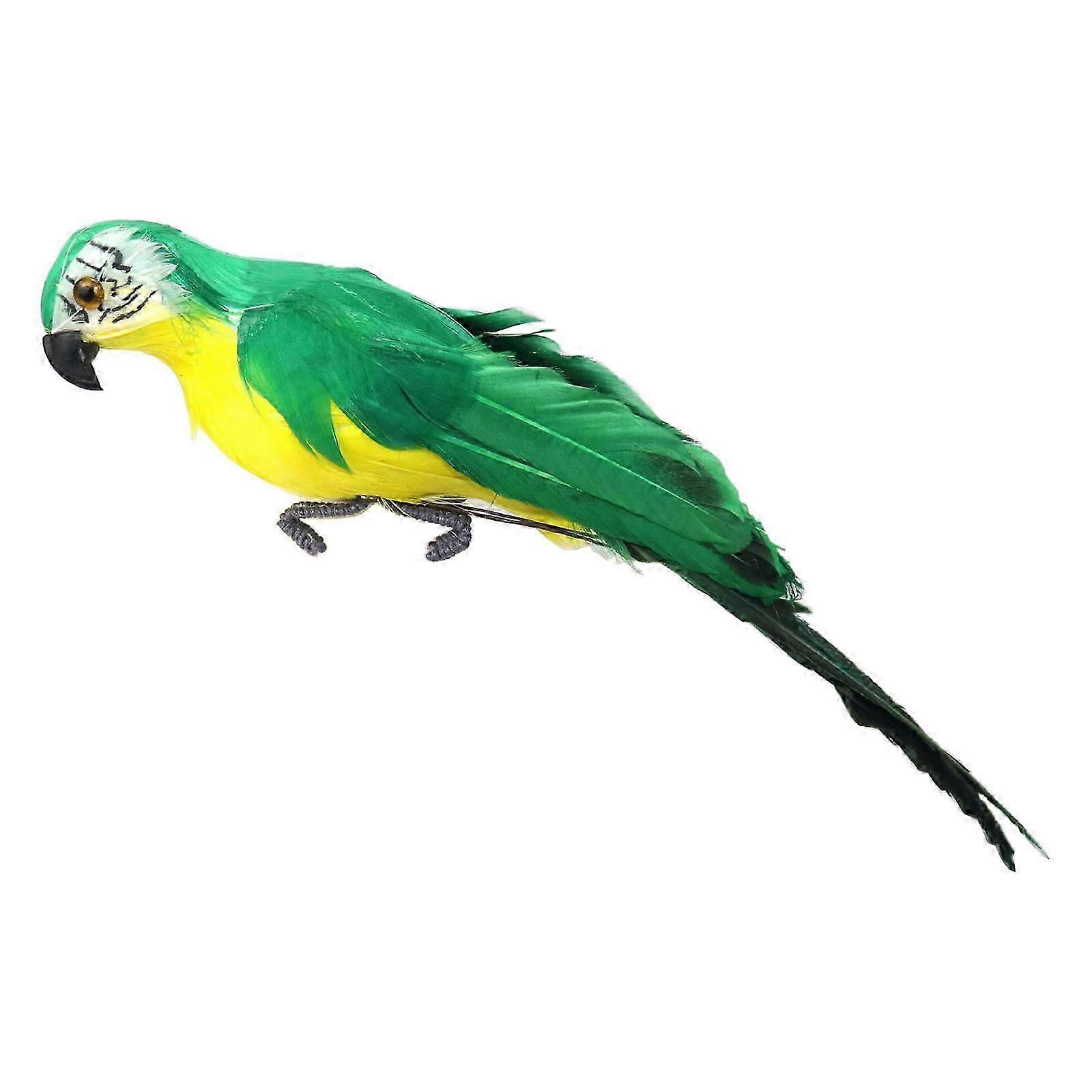 Artificial Bird Lifelike Feathered Parrot Foam Birds Colorful Christmas Model