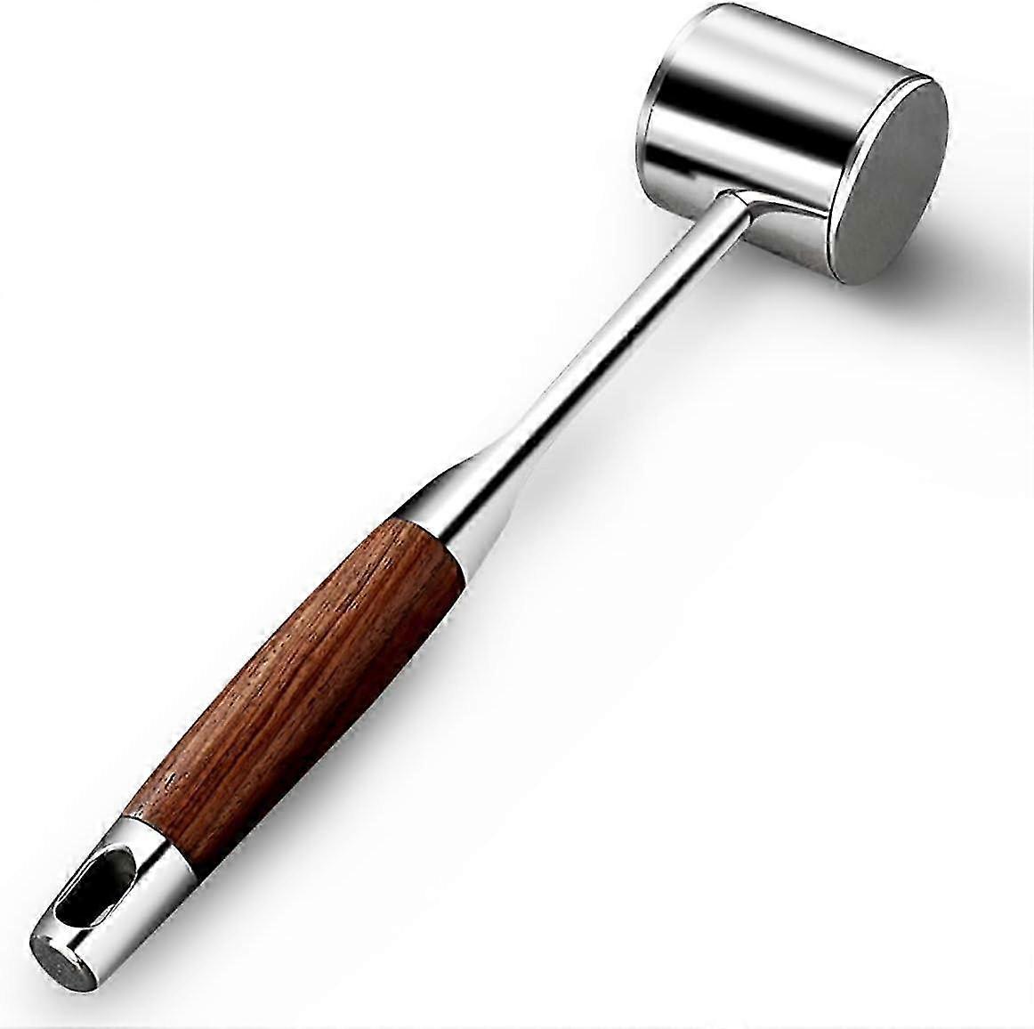 Stainless Steel Double-Sided Meat Mallet for Professional Tenderizing