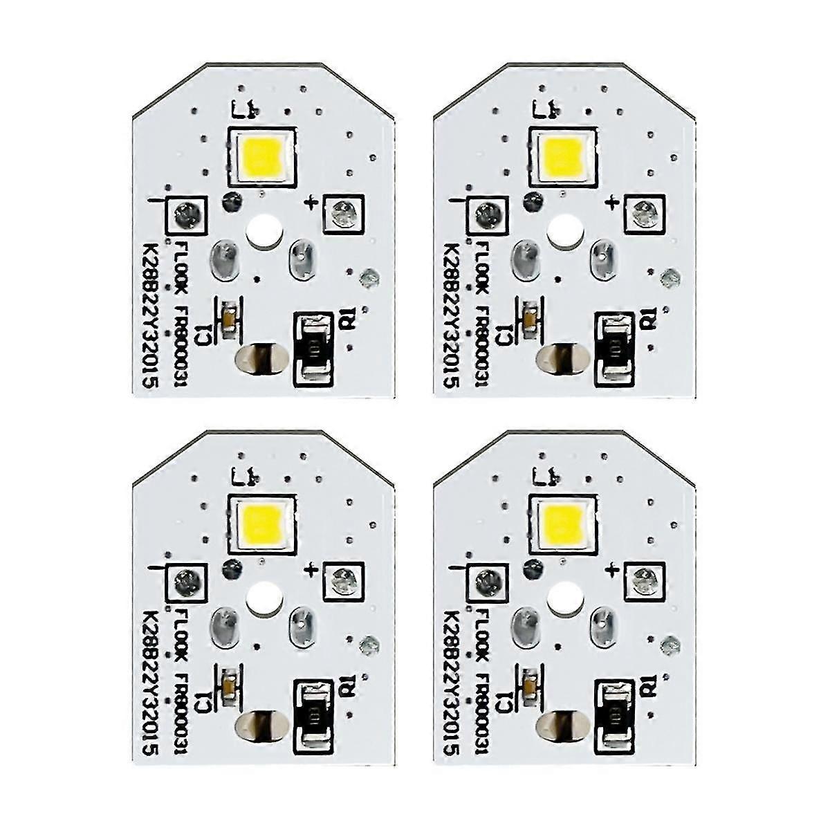 4Pcs Refrigerator LED Light Board, Replacement for WR55X25754, Compatible with Multiple Models