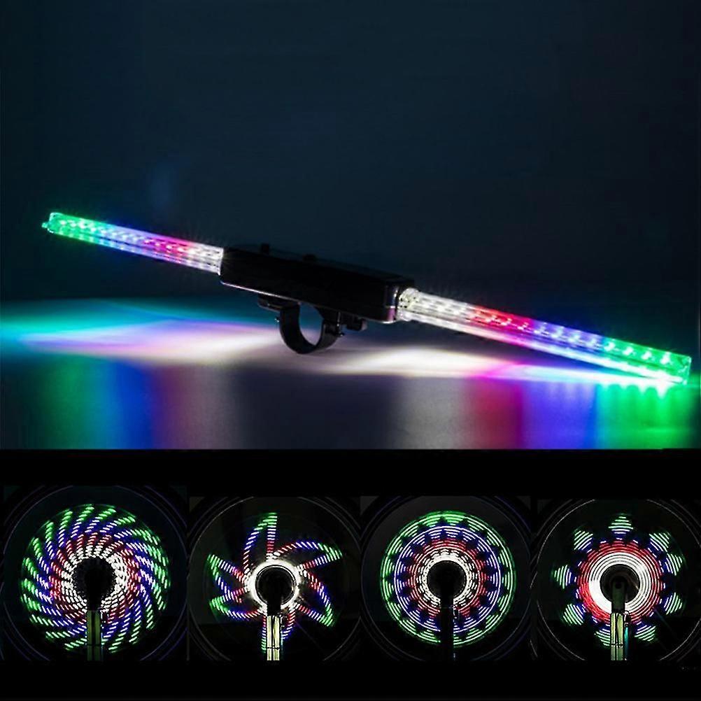Wheels Spoke Light Waterproof Wheel Rim Lights Spoke Lights with 64 LED and 30 Change Patterns for MTB Bike