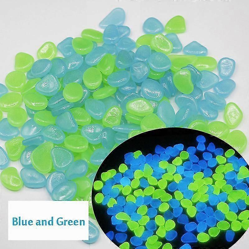 Lebanghui 100pcs Luminous Stones For Outdoor Walkways Home Garden Yard Decor Fish Tank Pebble Rocks Glowing Stones Glow In The Dark Pebbles