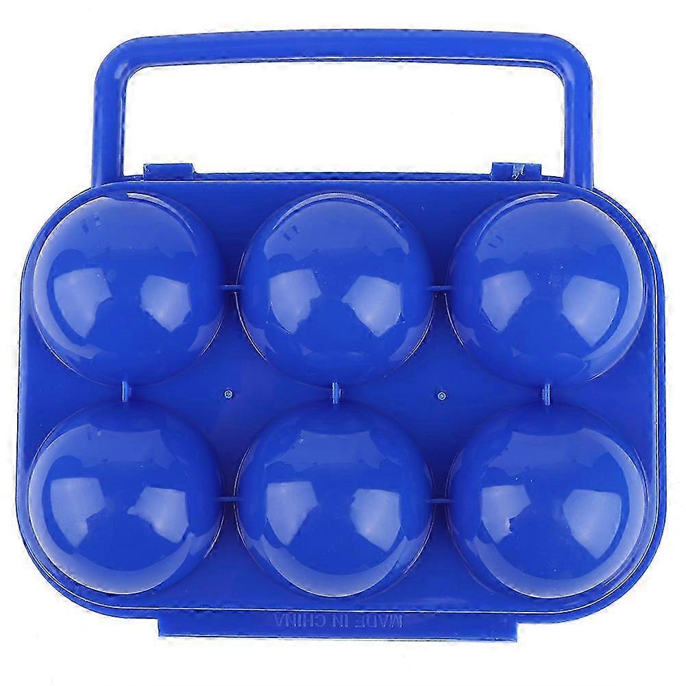 Double Side Egg Tray Storage Box Case Holder Container Organizer with Handle for Eggs(blue) 6