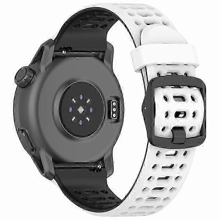 Compatible pour bracelet de montre en silicone bicolore 20 mm Bracelet de montre Coros Pace 2 / Apex 2 / Apex 42 mm