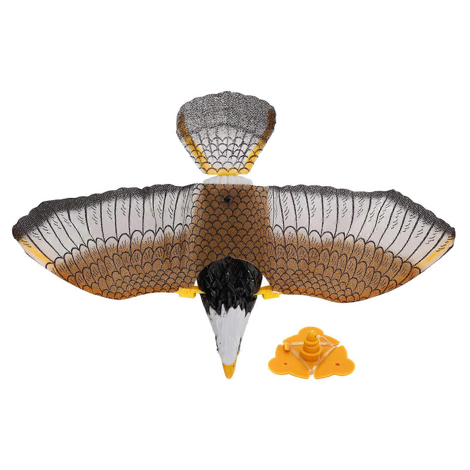 Interactive Cat Toy Lifelike Eagle Shape Sound Light Automatic Bird Kitten Toy for Door Wall Ceiling